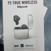 Klipsch T5 True Wireless Earphones With Charging Case Bluetooth Earphones ,earbuds (silver Color Body )